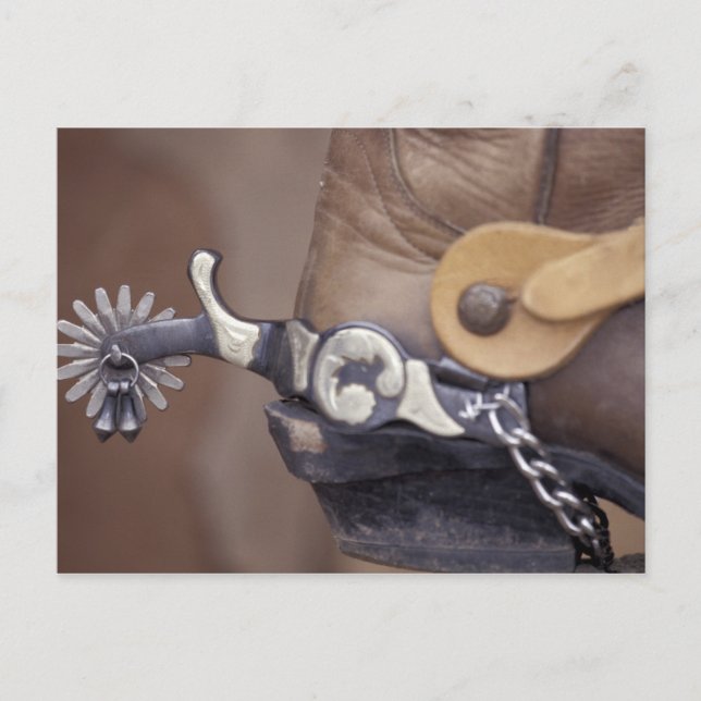 NA, USA, Texas, Lubbock Cowboy boot and spur Postcard (Front)