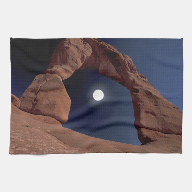 NA, USA, Utah, Arches National Park. Delicate Kitchen Towel (Horizontal)