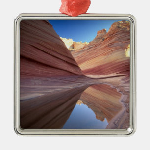 NA, USA, Utah, Vermillion Cliffs. Coyote Butte 2 Metal Ornament