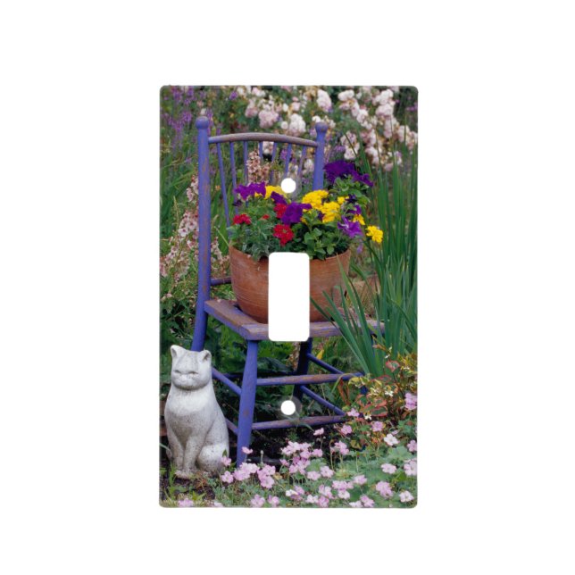 NA, USA, WA, King County, Seattle, Garden, Light Switch Cover (Front)