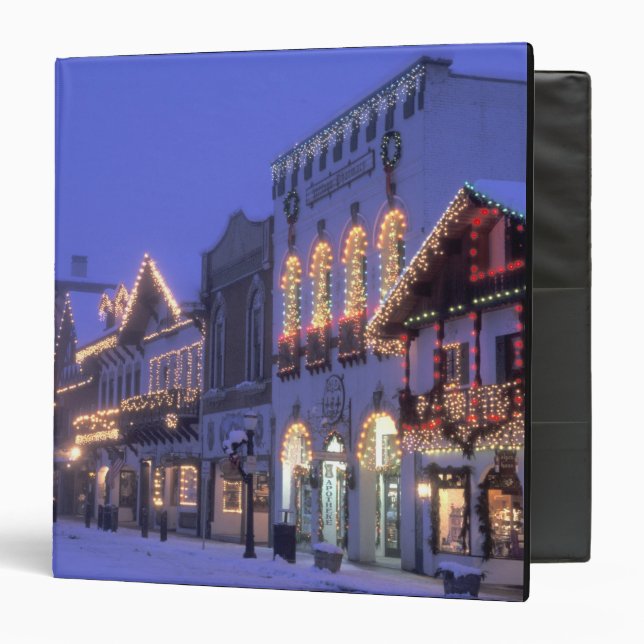 NA, USA, Washington, Leavenworth. Main Street 3 Ring Binder (Front/Inside)