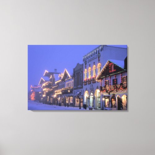 NA USA Washington Leavenworth Main Street Canvas Print