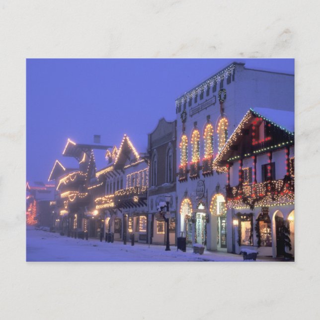 NA, USA, Washington, Leavenworth. Main Street Postcard (Front)