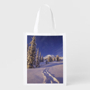 NA, USA, Washington, Mt. Rainier NP, Snowshoe Grocery Bag
