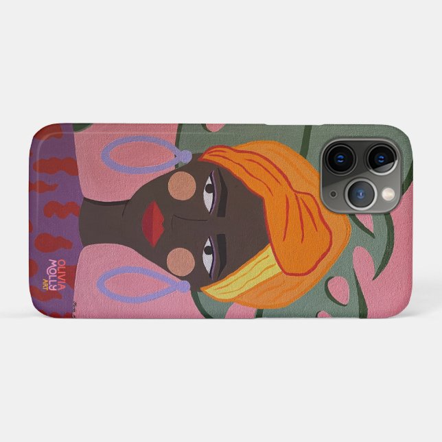 "Naaja" Colorful Phone Cover by Olivia Molly Art (Back (Horizontal))