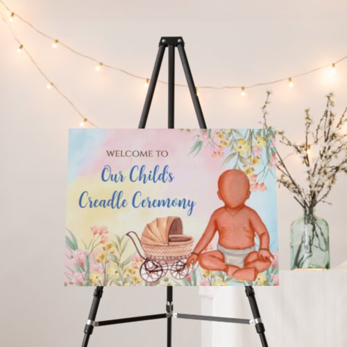 Naamkaran Sanskar sign Indian baby welcome sign