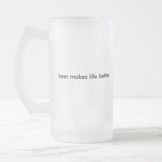 NABC - The Beer Stein, who needs Frosted Glass Beer Mug (Left)