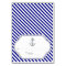Naby blue anchor nautical wedding escort card