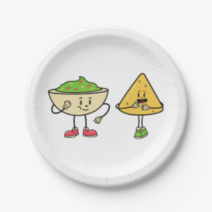 Nacho And Guacamole Paper Plates