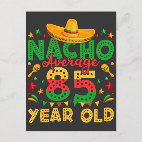 Nacho Average 85 Year Old Cinco de Mayo Postcard