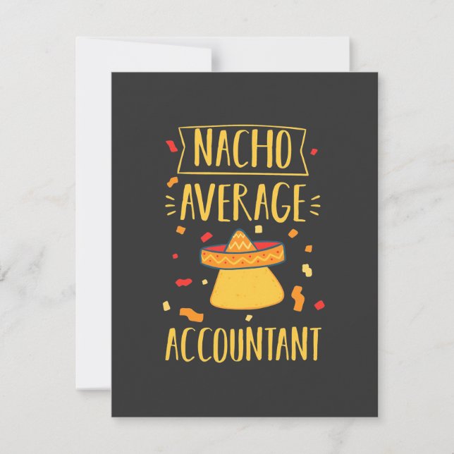 Nacho Average Accountant Thank You Card (Front)