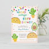 NACHO Average Baby Shower Invitation (Standing Front)