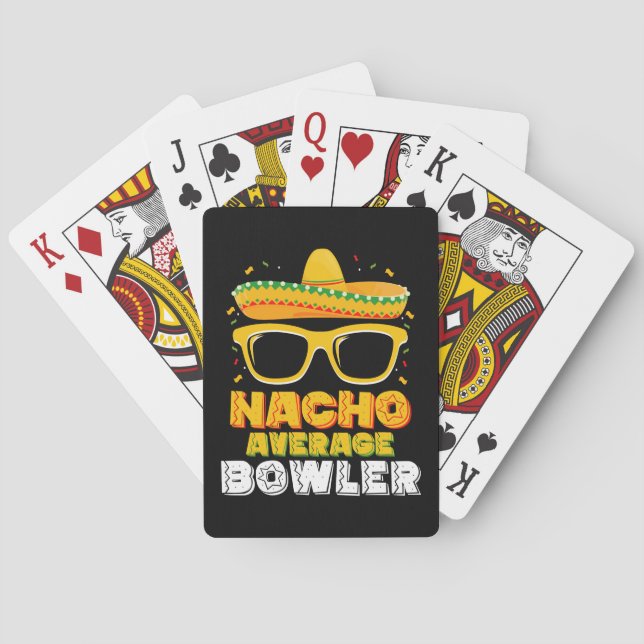 Nacho Average Bowler Cinco De MayoNacho Average Bo Poker Cards (Back)