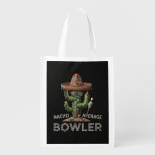 Nacho Average Bowler Fun Grocery Bag