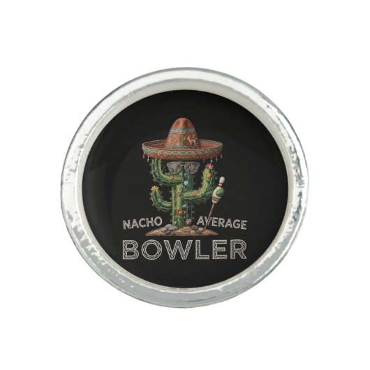 Nacho Average Bowler Fun Ring (Front)