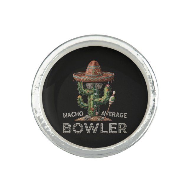 Nacho Average Bowler Fun Ring (Front)