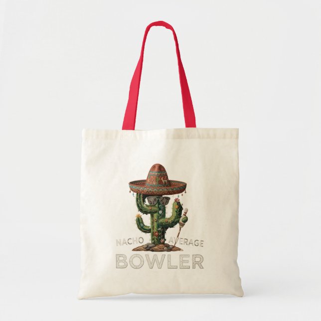 Nacho Average Bowler Fun Tote Bag (Front)