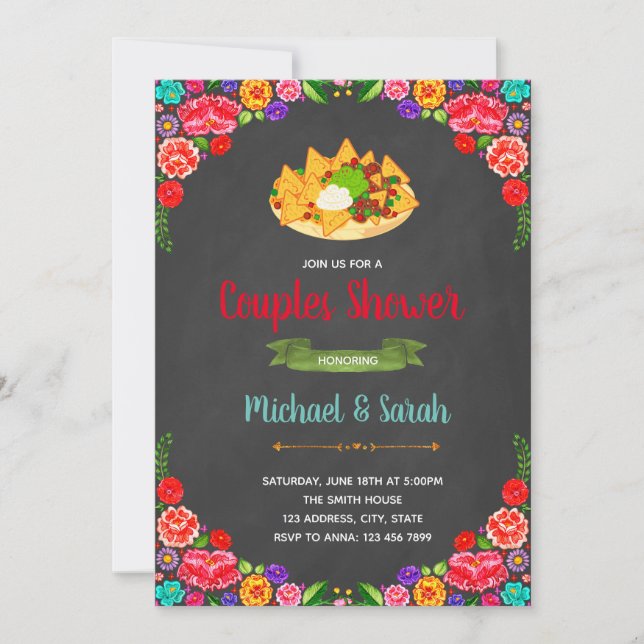 Nacho average bridal shower invitation (Front)