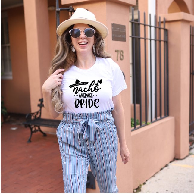 Nacho Average Bride Bachelorette Party Group Tri-Blend Shirt (Nacho Average Bride Tshirt)