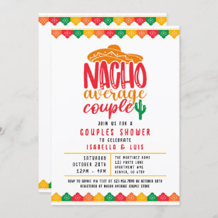 Nacho Average Couple Couples Shower Photo Invitation