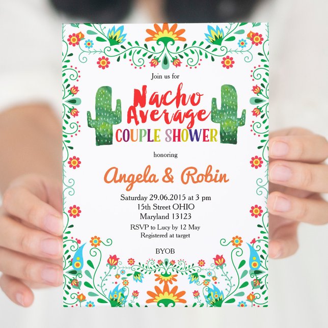 Nacho Average Couple Shower Invitation (Creator Uploaded)