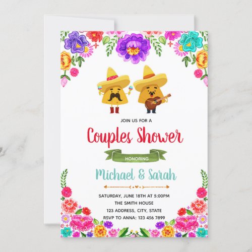 Nacho average couples shower invitation