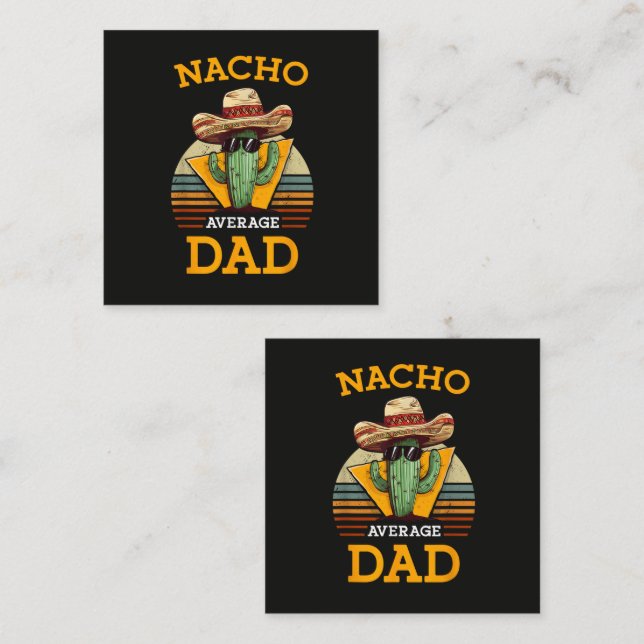 Nacho Average Dad Funny Note Card (Front/Back)