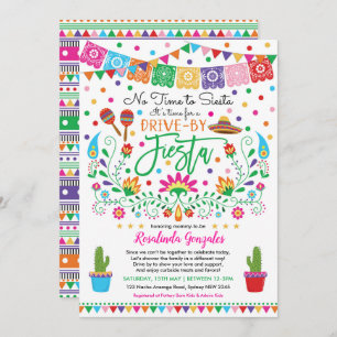 Nacho Average Fiesta Drive Through Baby Shower Invitation