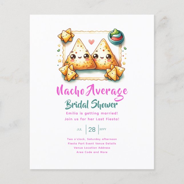 Nacho Average Fiesta! Last Party Bridal Shower (Front)