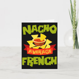 Nacho average french funny birthday surname card