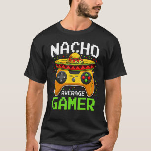 Nacho Average Gamer Cinco De Mayo Video Games Boys T-Shirt