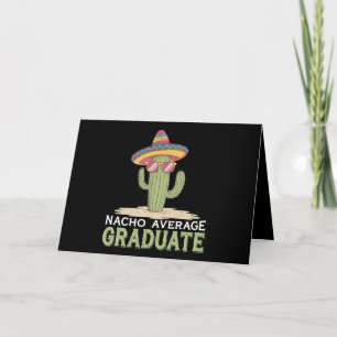 Nacho Average Graduate Cactus Graduation Mexican Letterpress Thank You Card