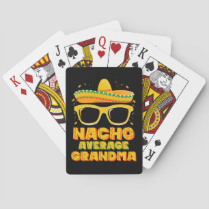 Nacho Average Grandma Cinco De Mayo Family Poker Cards