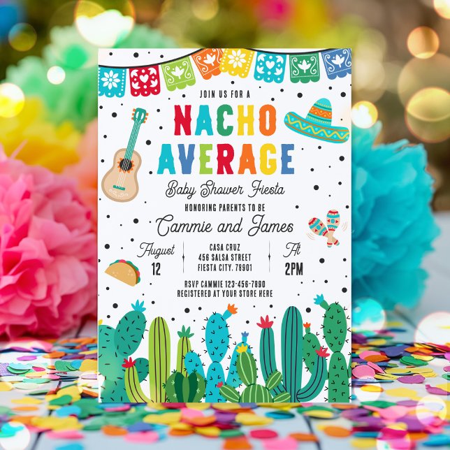 Nacho Average Mexican Fiesta Baby Shower Invitation (Creator Uploaded)