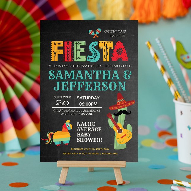 Nacho Average Mexican Neutral Shower Invitation (Creator Uploaded)