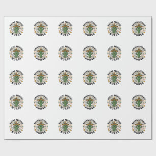 Nacho Average Nurse Cactus Fiesta Shirt Design_1 Wrapping Paper