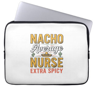 Nacho Average Nurse Extra Spicy Vintage Shirt Desi Laptop Sleeve