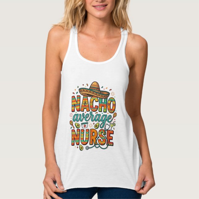 Nacho Average Nurse Fiesta Vector Shirt Design_1 (Front)