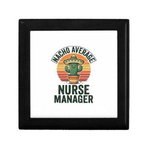 Nacho Average Nurse Manager Funny Cactus Shirt_1 Gift Box