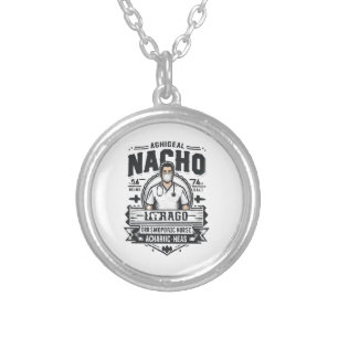 Nacho Average Orthopedic Nurse Silver Plated Necklace