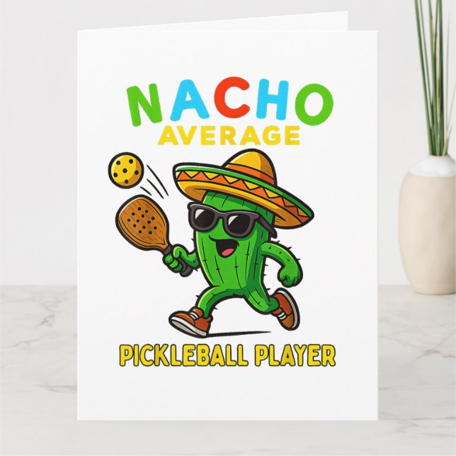 Nacho Average Pickleball Player Card (Front)