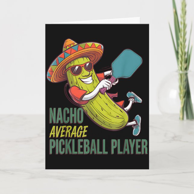 Nacho average pickleball player mexican cactusNach Card (Front)