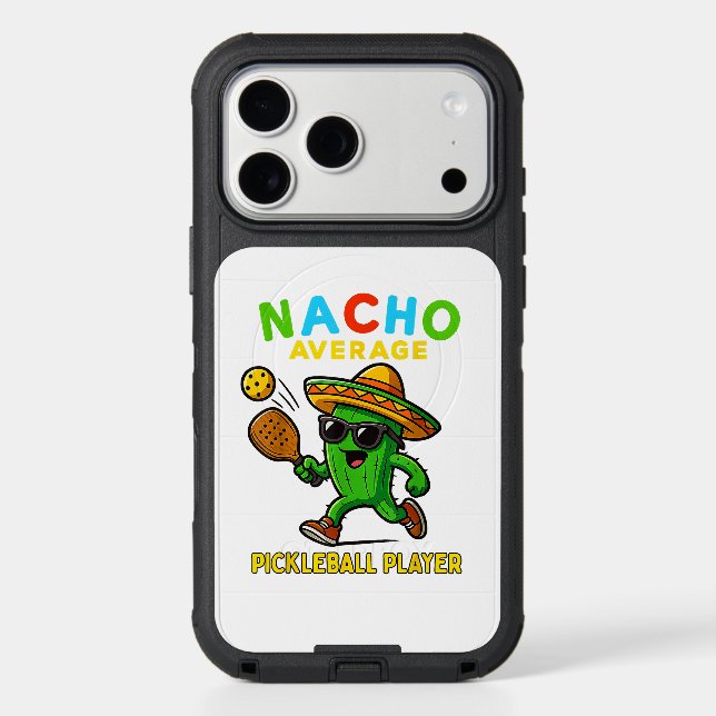 Nacho Average Pickleball Player Otterbox iPhone Case (Back)