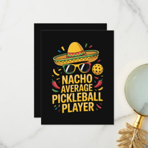 Nacho Average Pickleball Player Thank You Card
