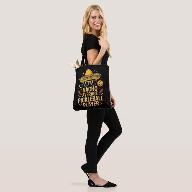 Nacho Average Pickleball Player Tote Bag (On Model)