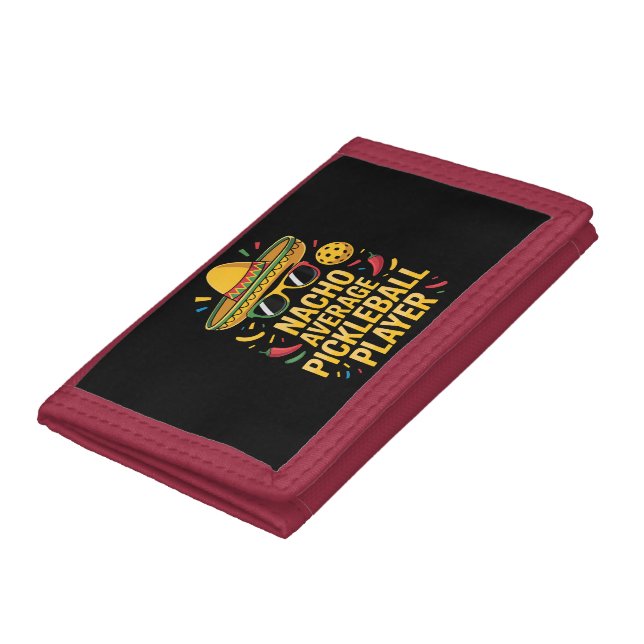 Nacho Average Pickleball Player Trifold Wallet (Bottom)
