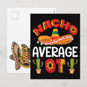 nacho-average-senorita-cinco-de-mayo-happy-cinco- holiday postcard
