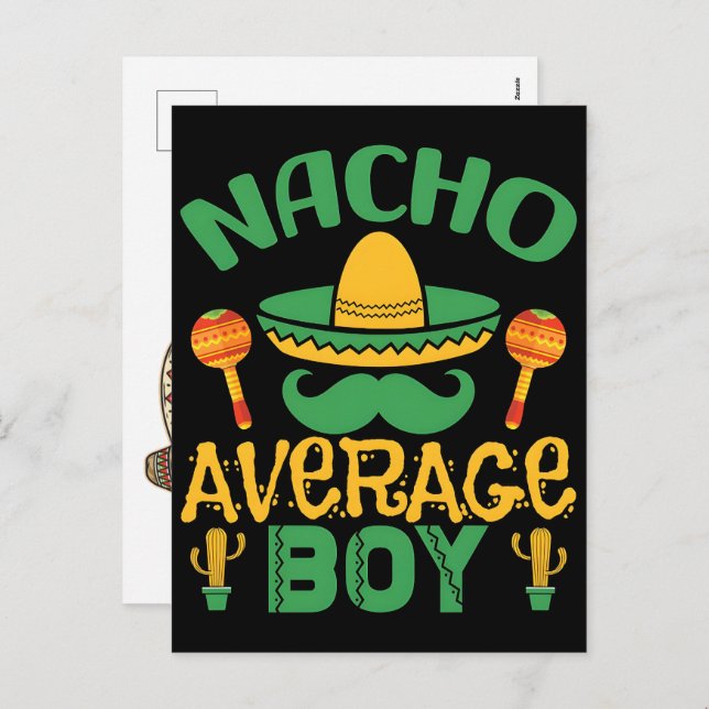 nacho-average-senorita-cinco-de-mayo-happy-funny- holiday postcard (Front/Back)