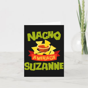 Nacho average suzanne funny birthday name gift card