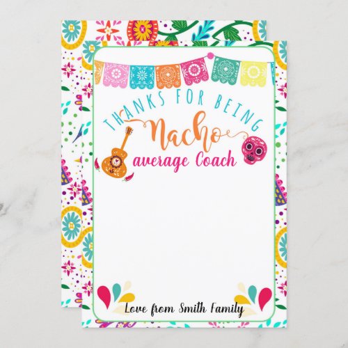 nacho average teacher coach gift card holder